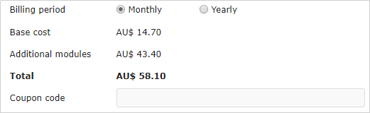 Pricing calculation