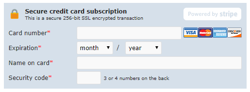 Payment form