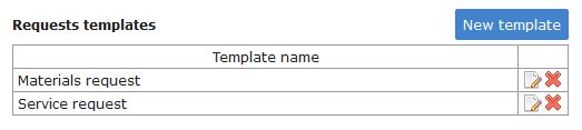 HSEQ Manager - request template