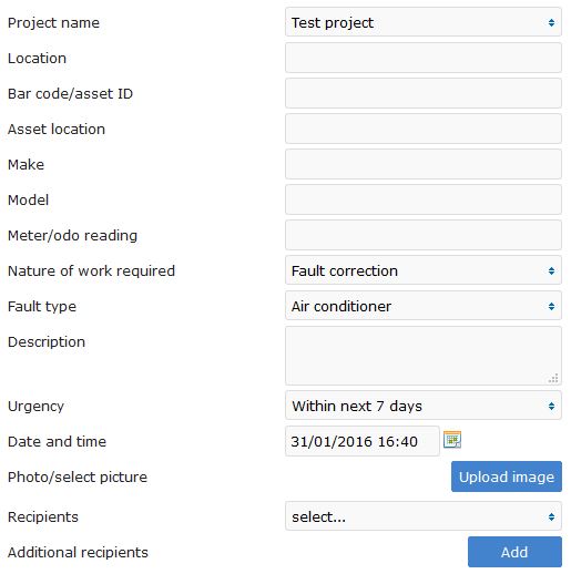 HSEQ Manager - new request 